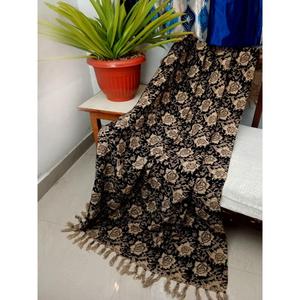 Sustainable textile Handcrafted Premium 100% Cotton <b>Throw</b> <b>Blanket</b> Printed Tassels Lightweight All-Season Home Decor - Product Image 1