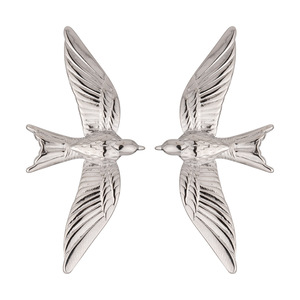 ต่างหูรูปนก 3 มิติ สแตนเลส รูปทรงเรขาคณิต สวมใส่ได้ทุกวัน เหมาะสำหรับทุกเพศ - Product Image 4