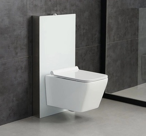 Inodoro de Diseño Moderno Estilo Europeo con Tanque Oculto de Doble Descarga, de Pie, para Hoteles y Apartamentos - Product Image 4