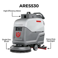 CleanHorse ARES530, Nueva Fregadora-Secadora de Pisos Autopropulsada, Ancho de Limpieza de 510 mm, Batería de 24V 85Ah, Tanque de Agua Limpia de 55L