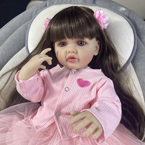 Bambola Reborn Parlante Funzionale Betty Corpo Interamente in Silicone Vinilico Lavabile per Bambina, Bambolotto Bebe Regalo di Compleanno e Natale, Giocattoli per Ragazze - Product Image 2