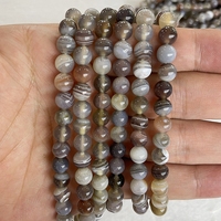 Perles rondes en agate naturelle du Golfe Persique, 4 6 8 10 12mm, pour la fabrication de bijoux, bracelets et colliers, marque Tactful, modèle 0060