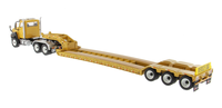 Modèle de remorque à plateau bas CAT 1:50 Caterpillar CT660 série 3 essieux