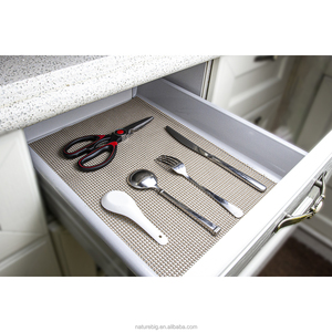 Tapis et protections de cuisine en PVC écologiques, doublures de tiroirs non adhésives pour réfrigérateur et armoires, pour revêtement d'étagères de cuisine - Product Image 5