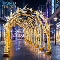Arche lumineuse LED personnalisable pour extérieur, tunnel décoratif pour Halloween, Noël, festivals et aménagements paysagers