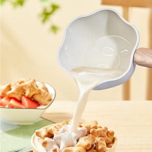 Olla para leche de piedra Maifan con forma de manzana de 12.5 cm, sartén antiadherente para cocinar comida para bebés - Product Image 4