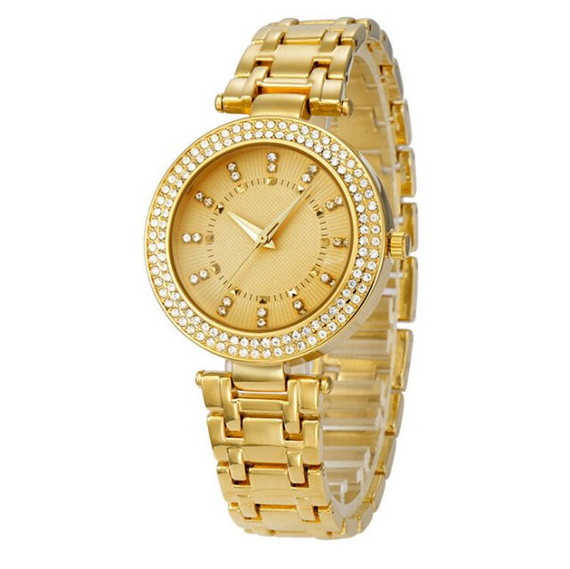 Hot Style Luxury Fashion Copper Face Watch Rose Gold Women High End Brand Waterproof Quartz Watches