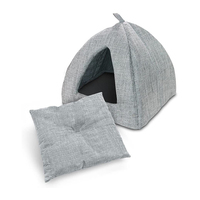 Oreiller rembourré Tipi Chat Maison Kitty Lit avec toit Animaux à la maison Chat Igloo