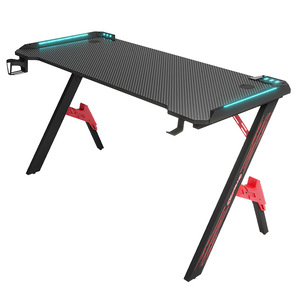 Mesa de juego superventas de alta calidad con luces LED PC Laptop <span class=keywords><strong>Computer</strong></span> Gaming <span class=keywords><strong>Desk</strong></span> - Product Image 3