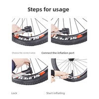 Mini pompe à air pratique universelle à double buse pour vélos, ballons, jouets, divertissement, fête, gonfleur manuel en aluminium