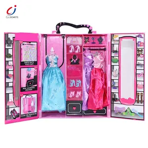 Chengji conception populaire enfants semblant jouer 11.5 pouces poupées vêtements garde-robe jouet ensemble mode poupée accessoire jouets