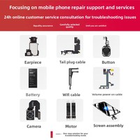 Pièces de réparation compatibles E-Repair-Grade pour iPhone 6/SE 2/5S/6 Plus/6S/6S Plus/7/7 Plus/8 Plus/XR/XS MAX/11 Pro/12 - Vis de plaque métallique