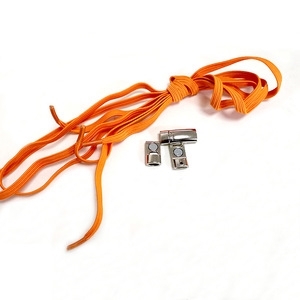 Cordones Planos de 131 cm, 0.6 cm, de Poliéster con Extremos Elásticos, Color Sólido, para Zapatos Deportivos - Product Image 2