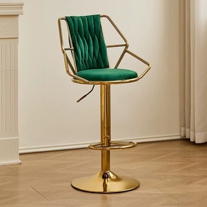 Nhà Máy bán hàng trực tiếp của nhung <span class=keywords><strong>Bar</strong></span> phân cho phòng khách bán chạy nhất vàng-khung Ergonomic <span class=keywords><strong>Bar</strong></span> phân cho phòng ăn - Product Image 1