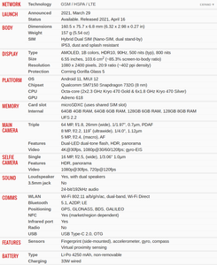 สำหรับสมาร์ทโฟน Mi <span class=keywords><strong>11</strong></span> <span class=keywords><strong>Lite</strong></span> 6.5 "หน้าจอ4000-4999mAh แบตเตอรี่ Snapdragon 732G กล้อง64MP Android - Product Image 6
