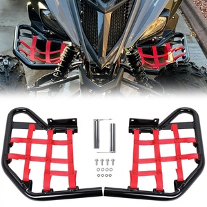 Barres Nerf pour Yamaha <span class=keywords><strong>Raptor</strong></span> <span class=keywords><strong>700</strong></span> 700R YFM700R YFM700RSE Barre noire avec filets rouges - Product Image 2