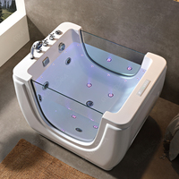 Baignoire de natation pour enfants baignoire à bulles autoportante pour bébé équipement de spa enfants avec thermomètre baignoire pour bébé