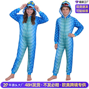 Disfraz de Serpiente Gary de Zootopia 2 con Capucha para Niños de 8 a 13 Años, Traje de Cosplay para Halloween con Diseño de Escamas Azules - Product Image 2