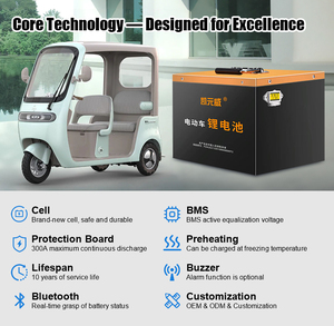 Batería de Litio de 60V180Ah para Vehículo Eléctrico de Baja Velocidad de <span class=keywords><strong>3</strong></span> y 4 Ruedas, de Salida Estable y Amplia Aplicación, para Vehículo Utilitario Agrícola y Carro de Patrulla - Product Image 2