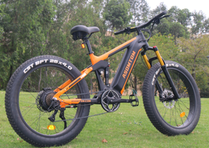 Vélo de montagne électrique tout-terrain Ailuoa à pneus larges, moteur arrière 750W, pour adultes (hommes et femmes), à vitesses variables, avec suspension souple - Product Image 6