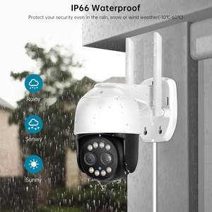 Caméra de surveillance <span class=keywords><strong>BESDER</strong></span> à double objectif 1080P Vision nocturne couleur intégrale Caméra de sécurité extérieure sans fil Wifi - Product Image 5