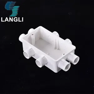 Electrical Pvc Wall Socket 8 Way Conduit 20mm hole Switch box