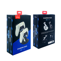 Support métallique pour contrôleur Playstation 5, Station de recharge Vertical pour avion, avec ressort de chargement usb, pour télécommande PS5