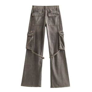 Nouvel Arrivage en Gros : Jean Femme Taille Mi-Haute Coupe Slim avec Poches, Style Tenue de Travail Tendance - Product Image 6