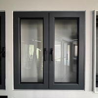 Fenêtre à battant en aluminium de qualité supérieure avec double vitrage trempé pour maisons 48 x 60 36 x 72