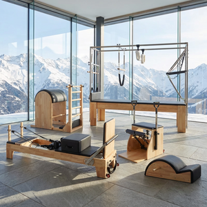 Machine de Pilates Reformer en érable avec <span class=keywords><strong>barre</strong></span> de pieds réglable, durable, pour exercices de renforcement corporel, vente en gros, fournisseur chinois - Product Image 2