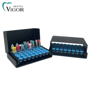 Estuche Esterilizador de Aluminio Autoclavable Colorido con 40 Orificios para Fresas Dentales, Bloque de Silicona para Soporte de Fresas - Product Image 3