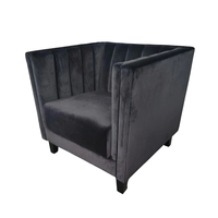 Canapé en velours design moderne, siège individuel, banquette de luxe pour villa, centre commercial, hall d'hôtel, canapé d'angle modulaire personnalisable