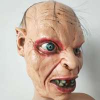 Masque de fête Seigneur des Anneaux POWER Movies, accessoire de déguisement, couvre-chef effrayant pour Halloween, accessoires de cosplay, masque intégral en latex de Gollum