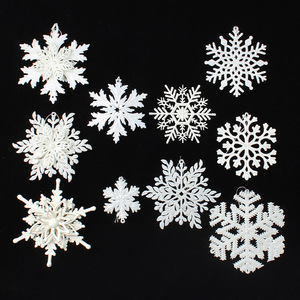 Decoración Navideña para el Hogar, Copos de Nieve Blancos 3D, Adornos Colgantes de Copos de Nieve para Centros Comerciales - Product Image 4