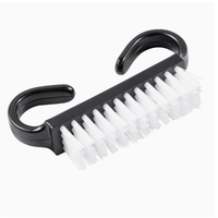 BIN Nail Beauty – Brosse à poussière noire pour ongles, format mini, personnalisable, vente en gros, pour nettoyage des ongles