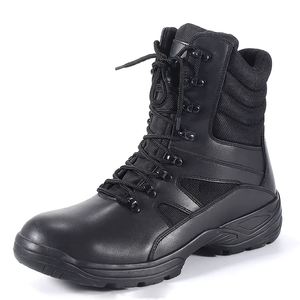 <span class=keywords><strong>Botas</strong></span> tácticas de cuero antipinchazos de tobillo alto con cordones firmes para senderismo escalada - Product Image 1