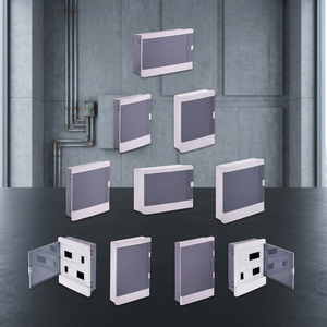 กล่องฟิวส์ กล่องจ่ายไฟฟ้า แบบฝัง/แบบติดผนัง กล่องรวมสายไฟ 6-36 ช่อง AMP Connect 16A IP20 - Product Image 2