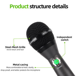 Microphone filaire d'annulation de bruit de scène professionnelle RD-W04 Microphone en métal adapté au chant vocal - Product Image 2