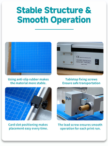 Mini Desktop Manual Flatbed Hot Stamping Machine Portable Gold Foil Printer for Leather Small Business & Home Use Low MOQ - Product Image 5