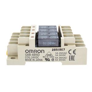 G6B-4BND DC5 C Pact Terminal Relay 4 ขั้ว (4PST-NO วงจรมาตรฐาน) การติดตั้งแบบสกรูราง DIN สกรูฟิลลิปส์ กำลังไฟต่ำ - Product Image 4