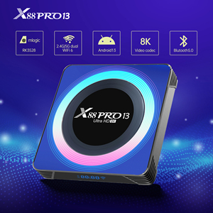 Fashional nhà ở thiết kế Android 13 TV <span class=keywords><strong>Box</strong></span> Rockchip rk3528 X88 pro13 RAM 2GB/4GB RAM 16GB/32GB/64GB Dual wifi6 4K HD <span class=keywords><strong>Set</strong></span> <span class=keywords><strong>Top</strong></span> <span class=keywords><strong>Box</strong></span> - Product Image 4