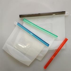 Silicone <b>Vacuum</b> Compressed Storage <b>Bag</b> with Zipper Eco-Friendly Kitchen Containers for Vegetable and Food Storage - Product Image 4