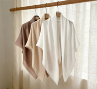 Écharpe longue d'hiver élégante en tricot fin pour femme, châle léger et doux, respirant, toucher soyeux, cadeau
