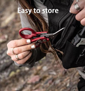 <span class=keywords><strong>Tijeras</strong></span> Plegables Multifuncionales de Acero Inoxidable para Rescate y Campismo al Aire Libre, Herramienta Extensible y Plegable, <span class=keywords><strong>Tijeras</strong></span> de Emergencia - Product Image 4