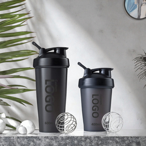 Bouteille d'eau de sport en acier inoxydable avec logo personnalisé imprimé en sérigraphie, gobelet à protéines, <span class=keywords><strong>shaker</strong></span> en métal écologique, bouteille en plastique - Product Image 3