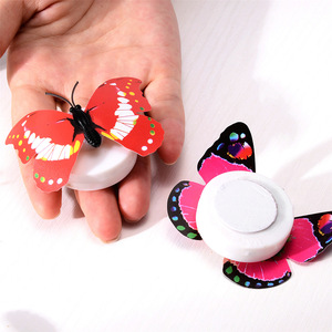 Glowing <b>rainbow</b> butterfly, adhesive, color-changing, flashing butterfly decoration, fiber optic butterfly, street vendor - Product Image 1