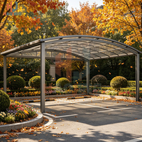 Abri de voiture double en aluminium robuste, auvent de stationnement imperméable et antirouille, protection solaire UV pour jardin et extérieur
