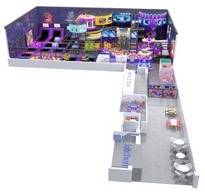 <span class=keywords><strong>Parc</strong></span> d'attractions intérieur de qualité commerciale pour enfants avec trampoline souple et thèmes interactifs parent-enfant - Product Image 2