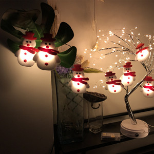 2020 impermeabile albero di natale ciondolo <span class=keywords><strong>LED</strong></span> festa luci Decorative di capodanno pupazzo di neve stringa di luce Cross-Border - Product Image 2