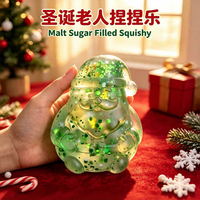 Mainan Penghilang Stres Bentuk Permen Malt Natal Slow-Rebound untuk Dewasa - Mainan Remas Bertema Santa Claus